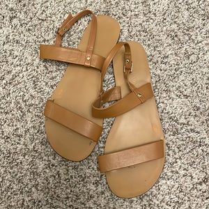 J.Crew Brown Leather Sandals Size 7.5